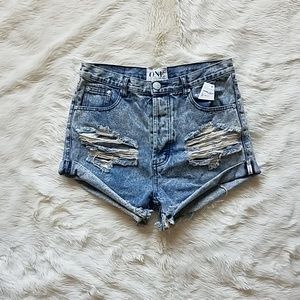 BNWT One Teaspoon "Outlaws" Distressed Shorts
